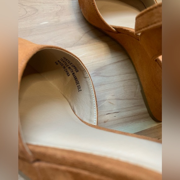 LOFT-Suede Ankle Strap Wedge - Picture 6 of 7